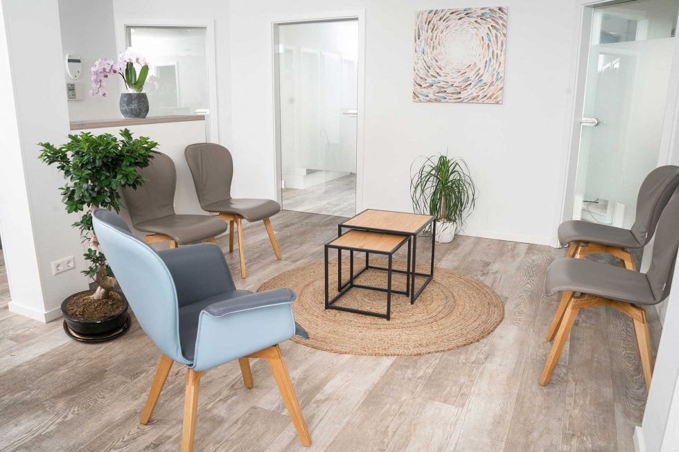 Ansicht unseres Wartezimmers